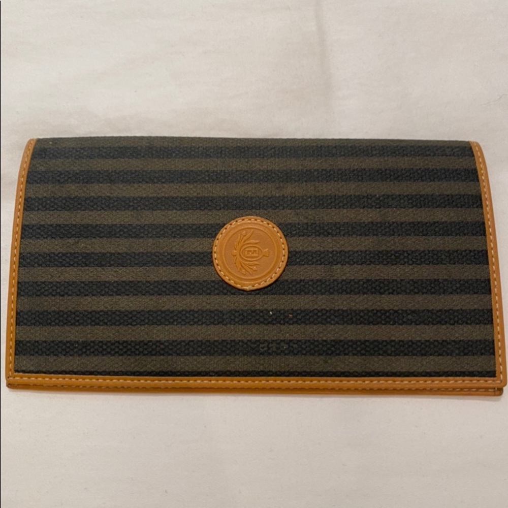 Fendi checkbook cover/wallet
